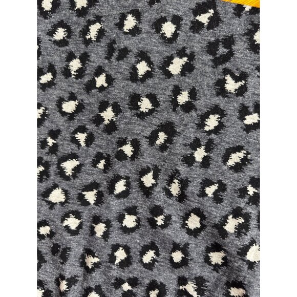 Sexy Gray Animal Print‎ Skirt Petite Medium Eighties Wild Punk Rock Stretch Y2K - Picture 4 of 8